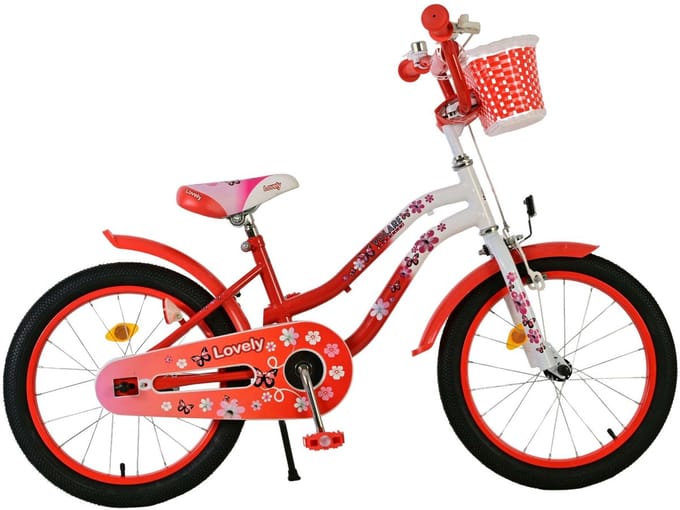 Volare Lovely Kinderfiets - Meisjes - 18 inch - Rood