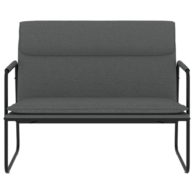 vidaXL - Bankje - 100x64x80 - cm - stof - donkergrijs