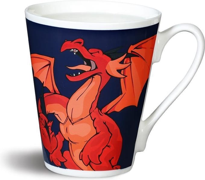 Nici Mok Magic Dragons Junior 0,3 Liter Porselein Blauw/rood