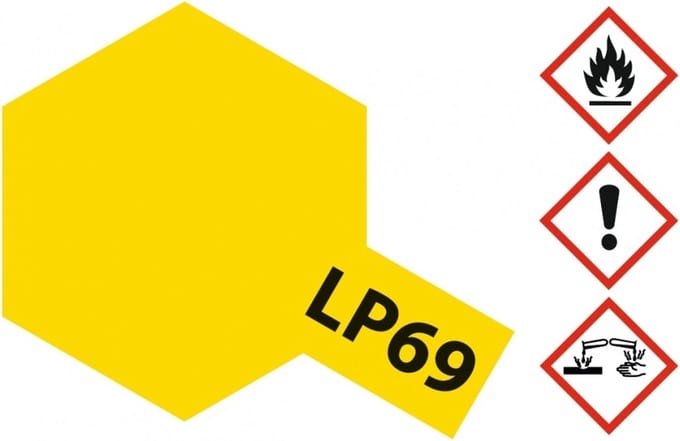 Tamiya Hobbyverf Enamel verf - LP-69 Yellow - Clear - Gloss - Lacquer Paint - Verf potje - 10 ml