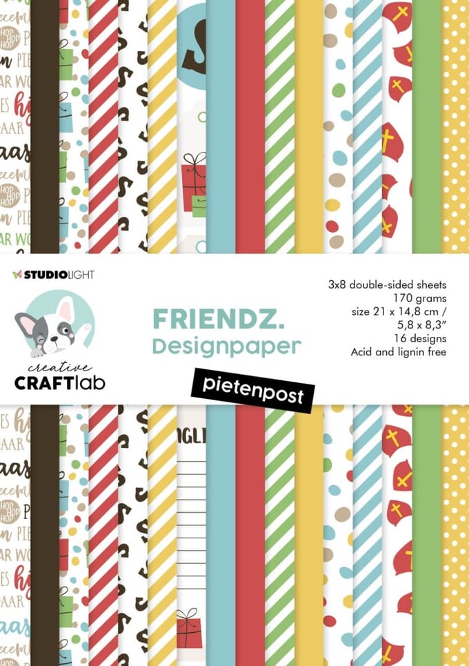 Studio Light Friendz Paper Pad CCL-FR-PP77 Pietenpost