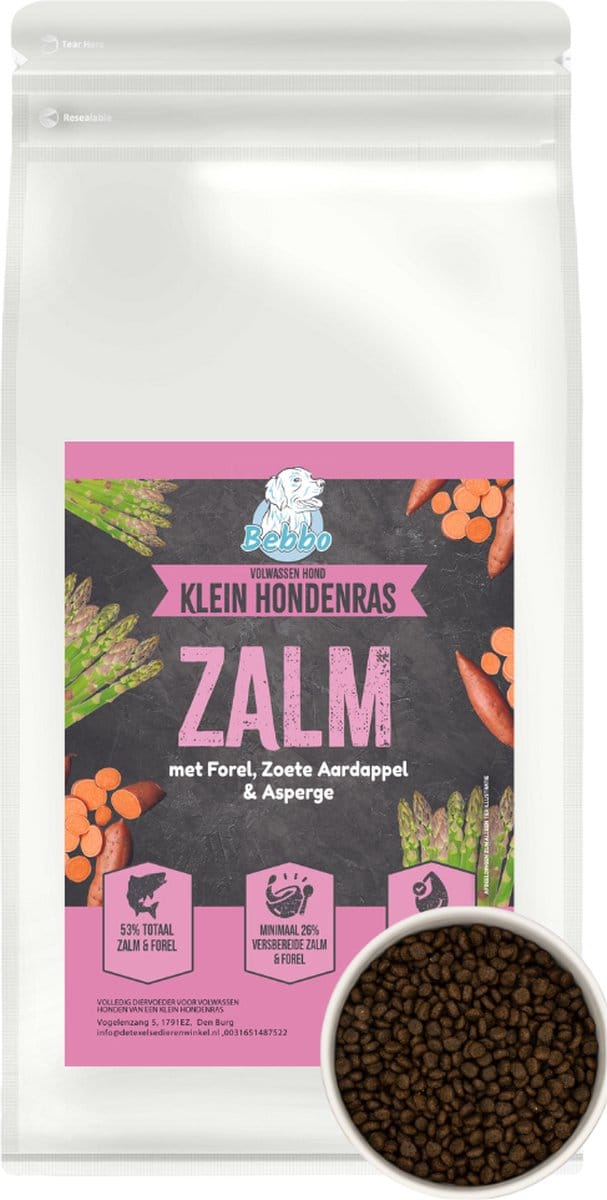 Bebbo Hondenbrokken - ZALM - Kleine brokken - 2KG