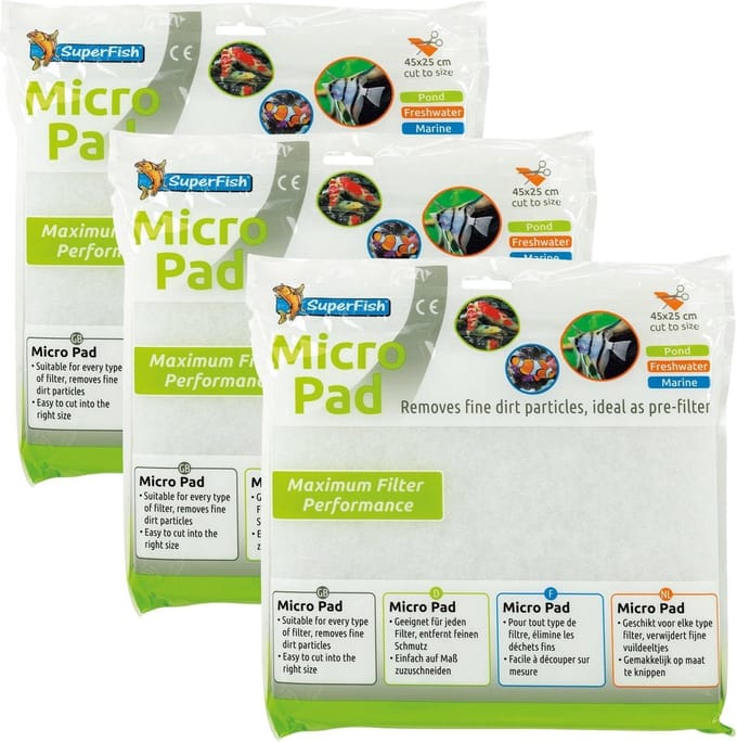 Superfish Micropad - Filtermateriaal - 3 x 45x25 cm