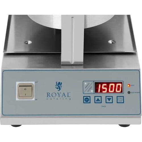 Royal Catering Wafelijzer LED - draaibaar - 1300 W 10010338