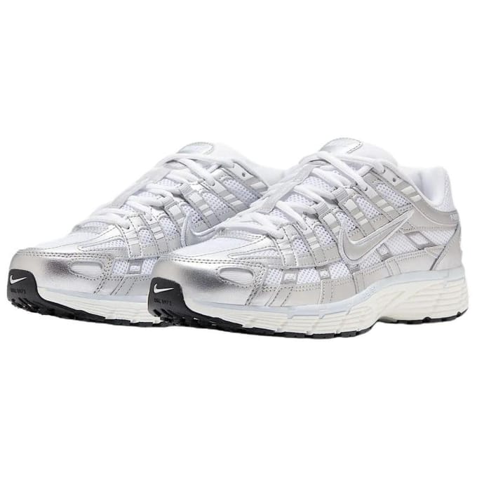 Nike P 6000 Wit Blue Tint Sail Metallic Zilver Dames Sneakers BV1021-106 42 gray