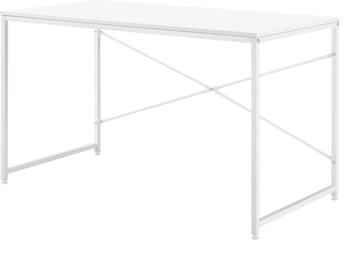 Bureau Nice 120x60x72 cm spaanplaat en metaal wit