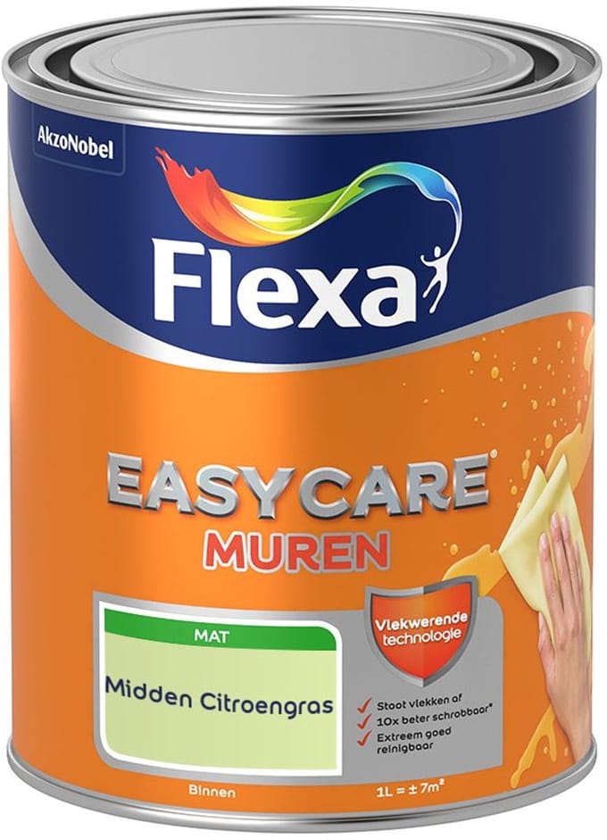 Flexa - Easycare Muren - Midden Citroengras - Mengverf - 1 L
