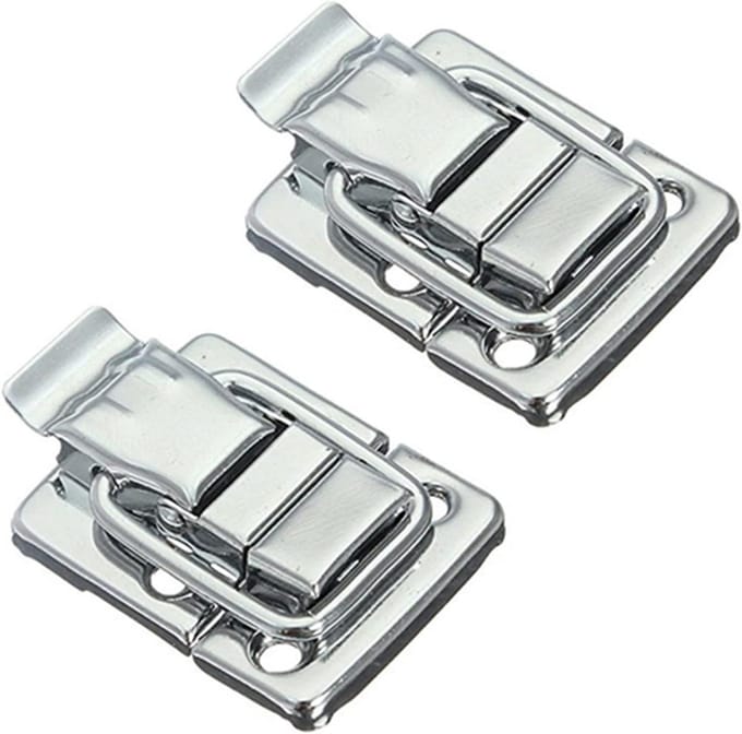 Metalen Kliksluiting - Koffersluiting Grendel - Koffers Beveiligen - Set van Vier - 30 x 43 mm - Metaal