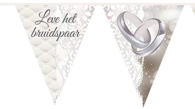 Folat - Vlaggenlijn leve het bruidspaar (10 meter)