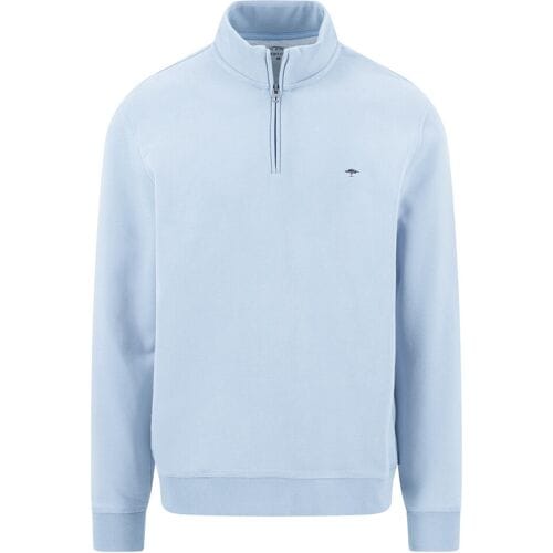 Fynch-Hatton Trui Sweat Troyer Zip Summer Breeze / male