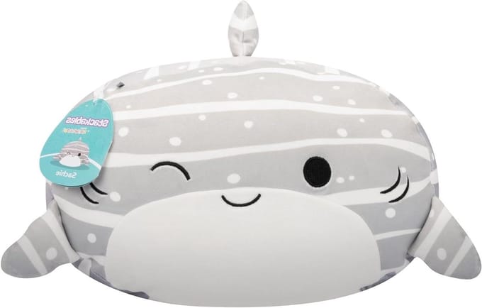 Pluche knuffel - Zacht dier - Verzamelobject - Stapelbaar ontwerp - 30 cm - Haai