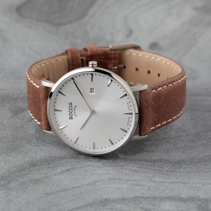 Boccia Titanium 3648.01 Heren Horloge 39 mm