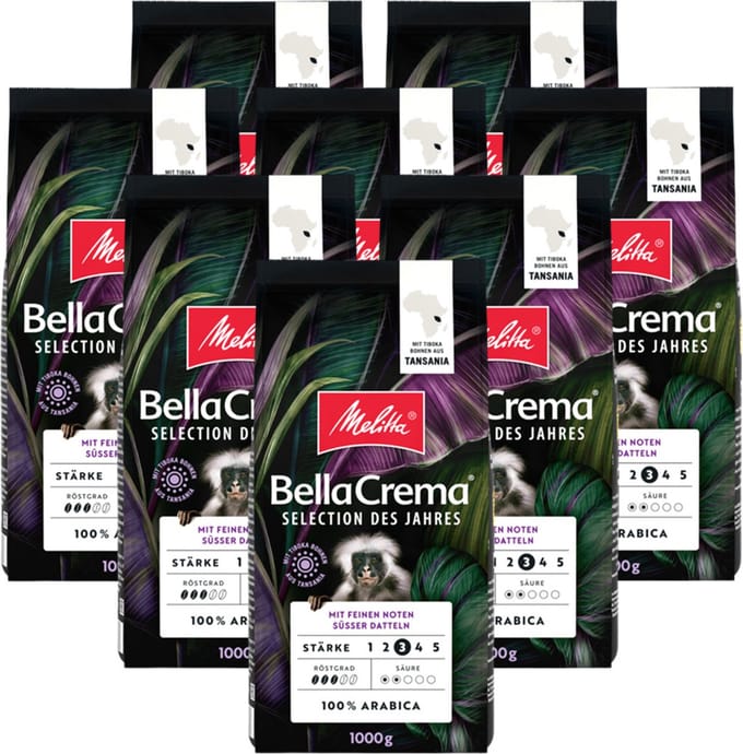 Melitta - BellaCrema Selectie van het jaar 2024 Bonen - 8x 1kg