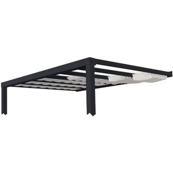 Palram-canopia Zonnescherm Voor Terrasoverkapping Stockholm Wit 340x590cm