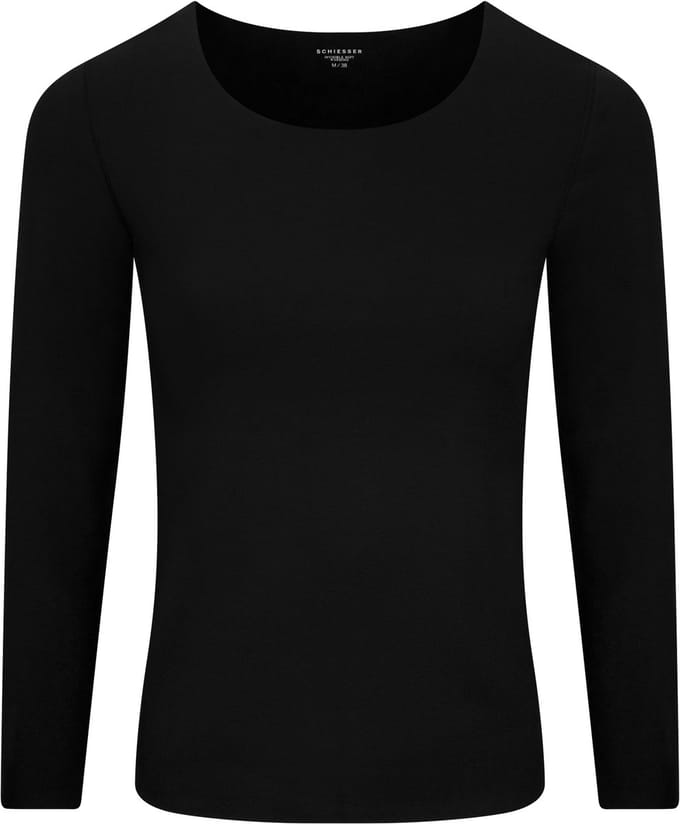 Shirt lange mouwen warmend zwart - Invisible Soft Warming 36