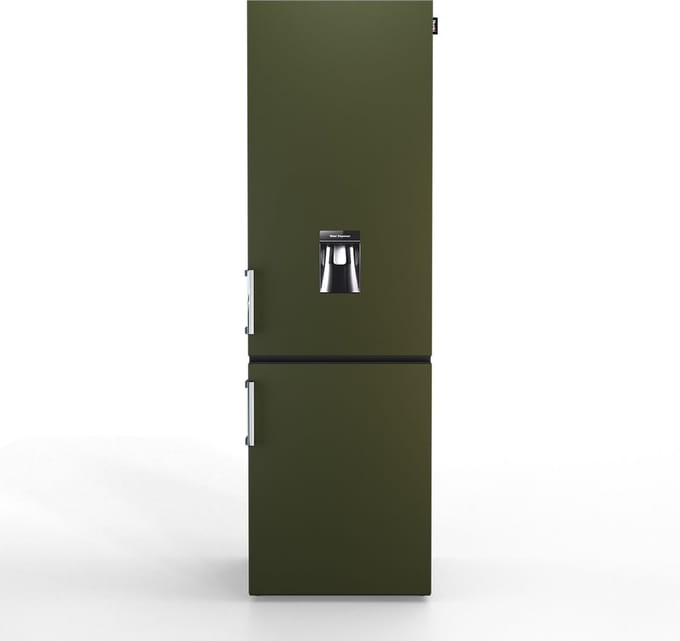 Nunki Large H2O – Koel-vriescombinatie – Waterdispenser – E-klasse – 268 liter – Military Green Matte