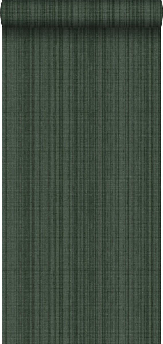 Origin Wallcoverings behang geweven structuur donkergroen - 347626 - 0,53 x 10,05 m