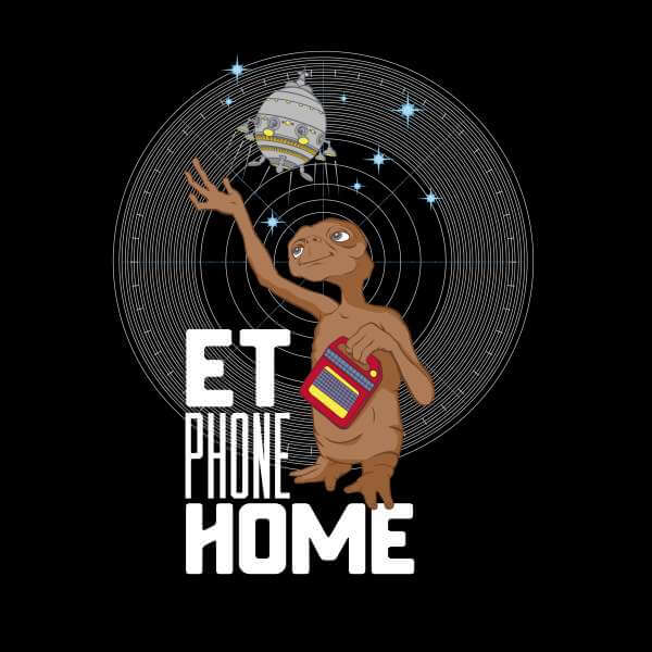 E.T. Phone Home Trui - Zwart - M