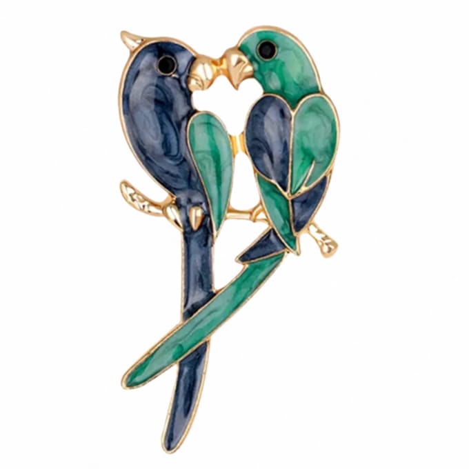 Broche Papagaai- Charme Bijoux