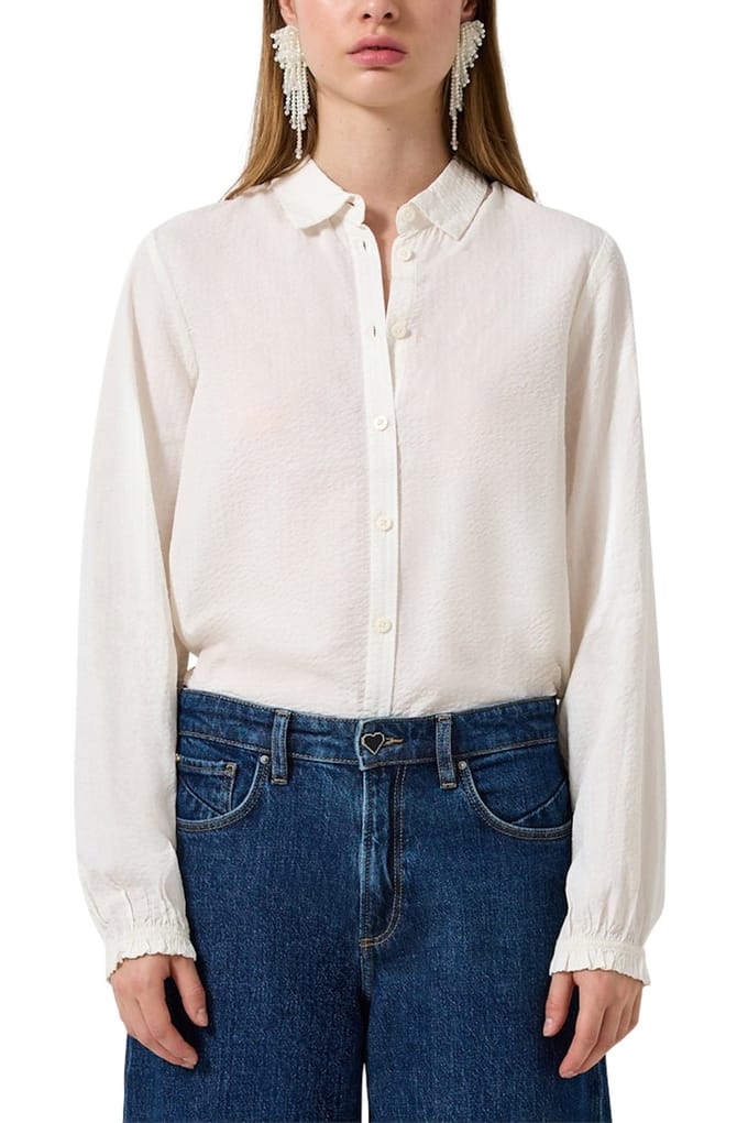 s.Oliver -qs Blouses Offwhite Maat: 36 | Longsleeves Outlet | Dames | Wit
