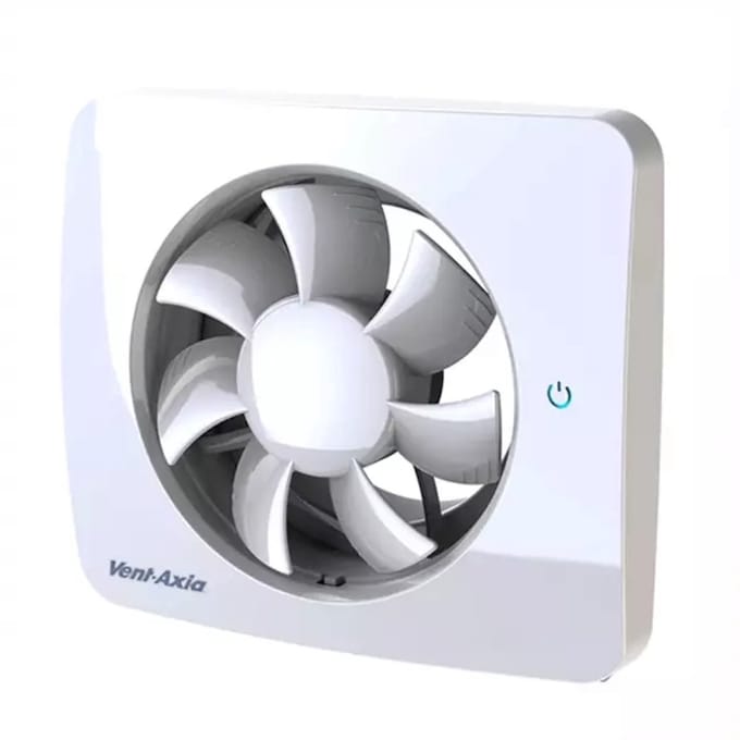 Badkamerventilator Svensa PureAir met geur-, vocht- en lichtsensor + timer 100-125mm (app-gestuurd)