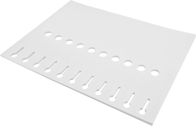 CombiCraft witte sleufetiketten 210x25mm voor laserprinter - per 990 stuks