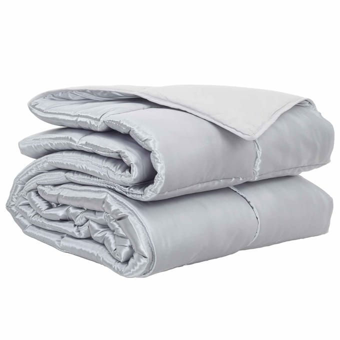 vidaXL - Volledig - Jaar - Dekbed - 155 - x - 200 - cm - 300 - gsm - Zilver