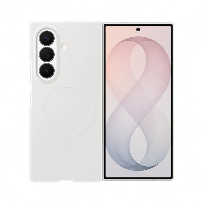 Silicon Magnet Case voor de Samsung Galaxy Z Fold 8 Ultra - White