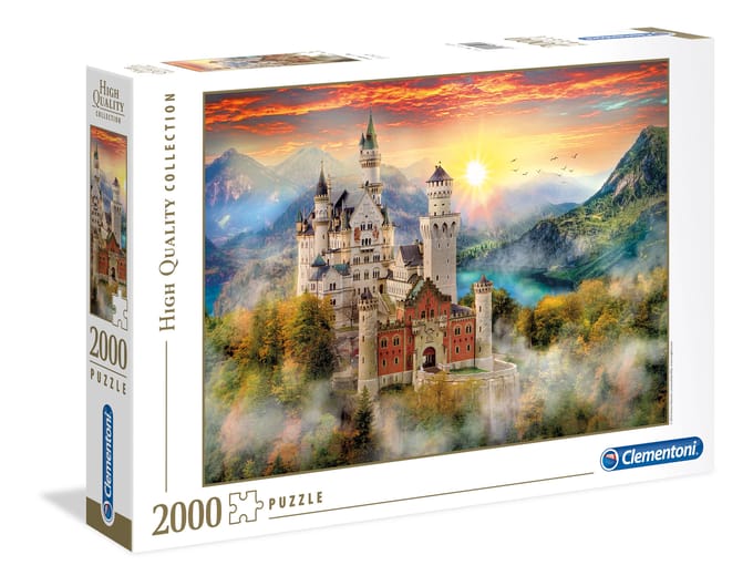 Clementoni - Puzzel - 2000 Stukjes - Neuschwanstein Kasteel - Puzzel Voor Volwassenen - High Quality