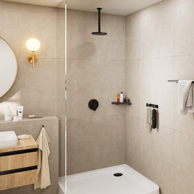 Hansgrohe Vernis Blend - Plafondaansluiting 30 cm, mat zwart 27805670