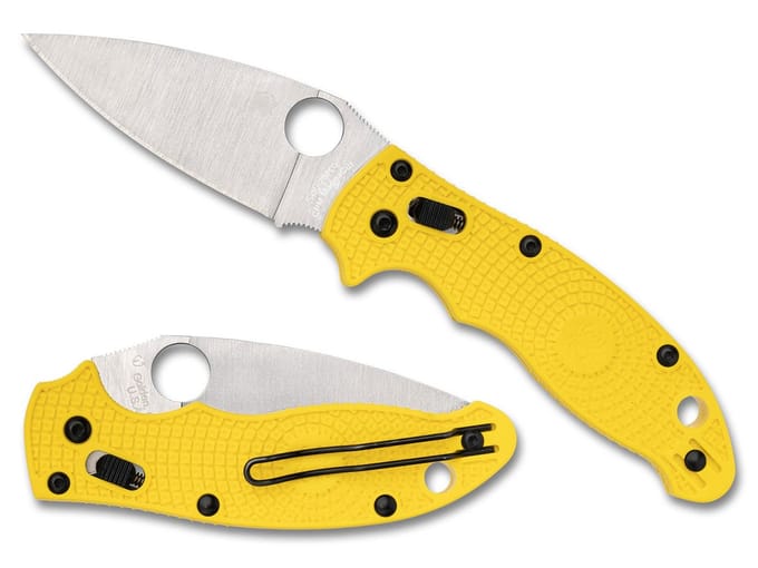 Spyderco manix 2 lightweight salt yellow