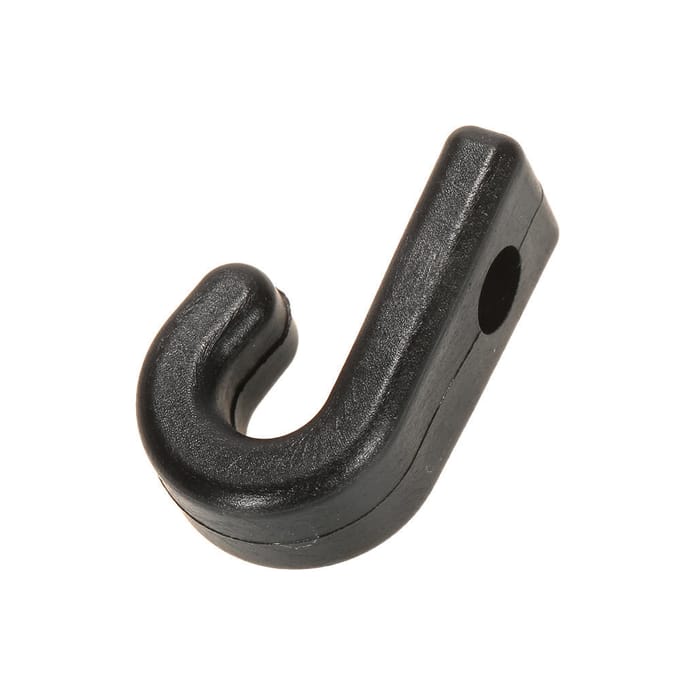 50 stuks Nylon Bungee Sjorband Elastisch Koord J Haken Sjorhaak voor Kajaks Kano's Boten black