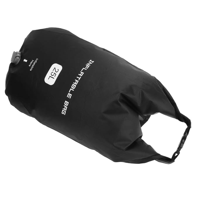 Opblaasbare Tas Multifunctioneel Waterdicht 2 In 1 Opbergtas Luchtpomp Tas voor Reizen Opblaasbare Voet black
