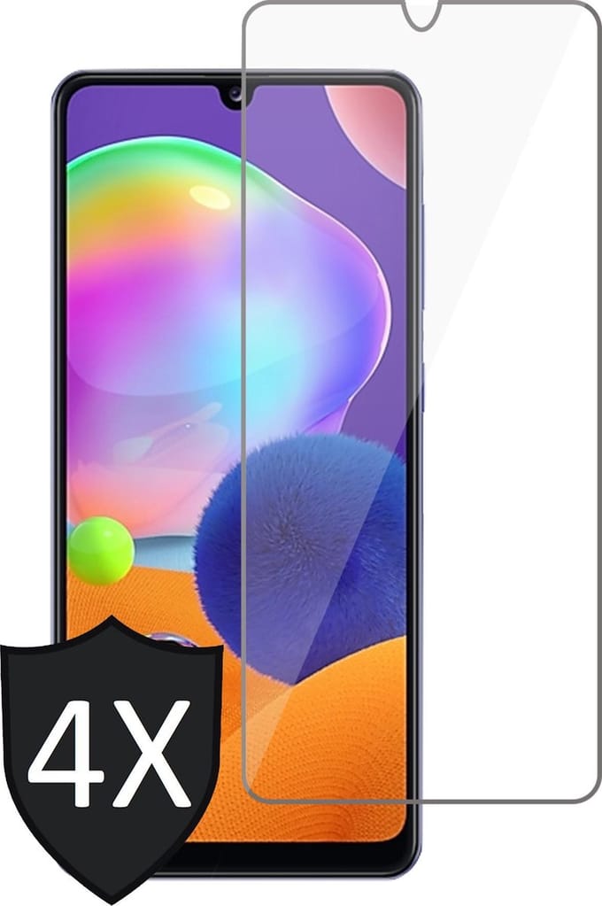 Screenprotector geschikt voor Samsung Galaxy A31 - 4x GlassGuard Screen Protector