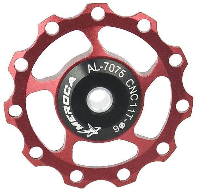 Meroca Serie - Derailleurwieltje - Aluminium - Rood - 11T