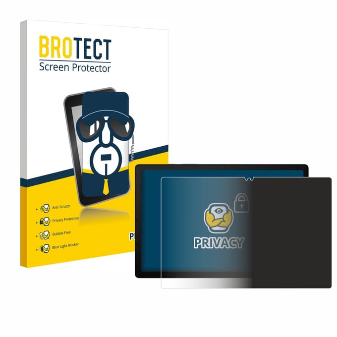 BROTECT - privacy screenprotector voor Samsung Galaxy Tab A8 WiFi / LTE - Folie Beschermfolie Blauwlichtfilter