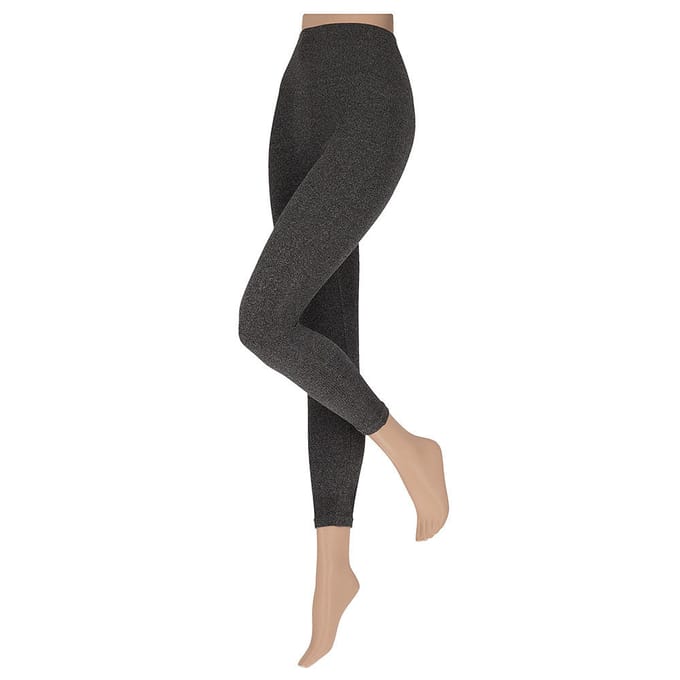 Ribbed legging - Naadloos - Dames - 4-Pack - Antraciet Melange / S/M