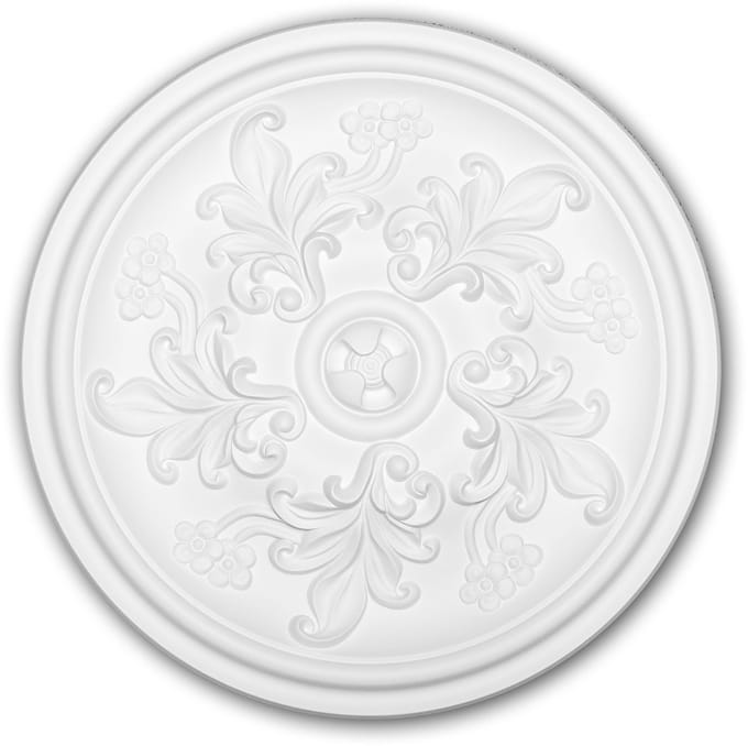 Plafond Rozet 156048 Profhome Sierelement plafond centrum rococo barok stijl wit Ø 36,4 cm