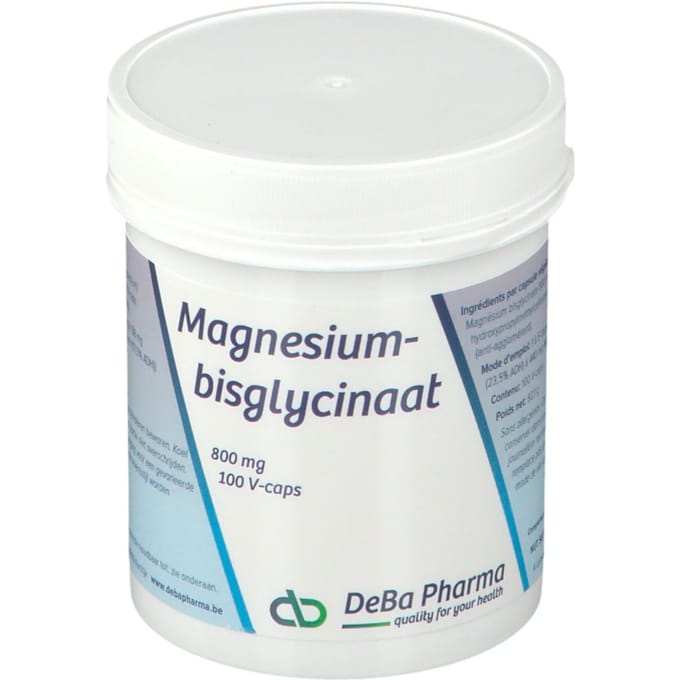 Deba Pharma Magnesiumbisglycinaat 800mg 100 Capsules