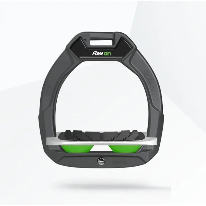 Veiligheidsstijgers Paardrijden Incliné Grip Anthracite/Grijs/Groen kind Flex-On Safe-On