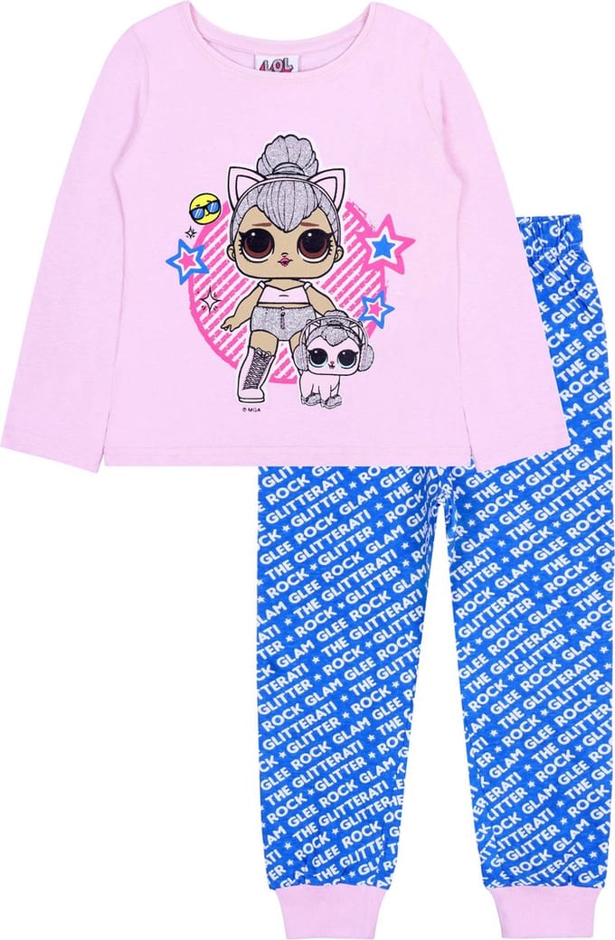 Roze-blauwe meisjespyjama LOL Surprise