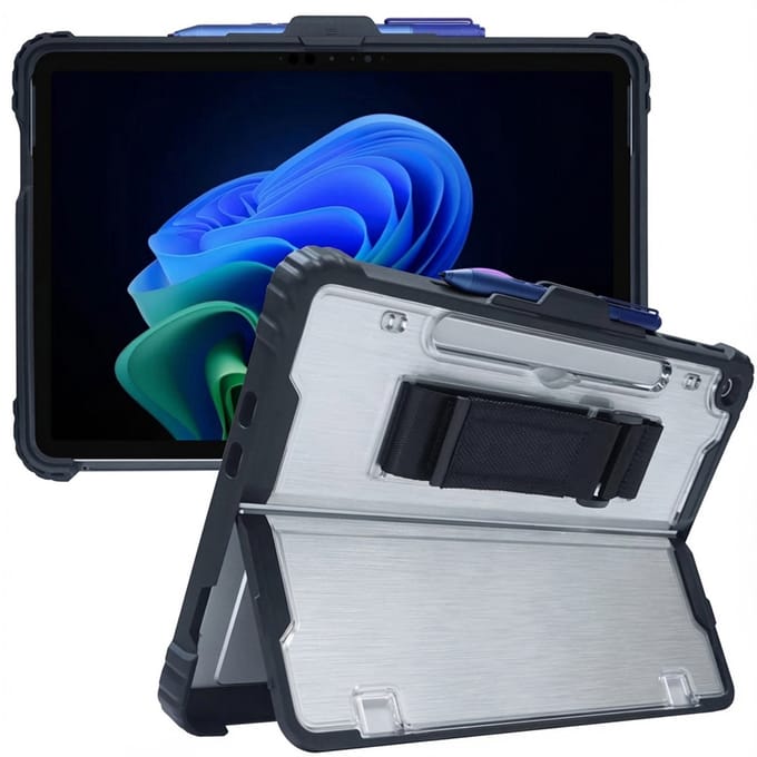 Accezz Tablet Hoes - Geschikt voor Microsoft Surface Pro 12 - case met stand voor Microsoft Surface - Zwart