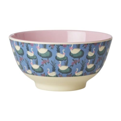 Rice melamine kom medium swan lake