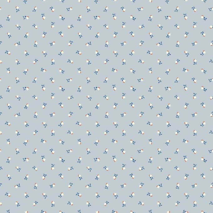 Boråstapeter Vliesbehang 7783 - Adorn - Bloemen Blauw - 53cm x 10.05m