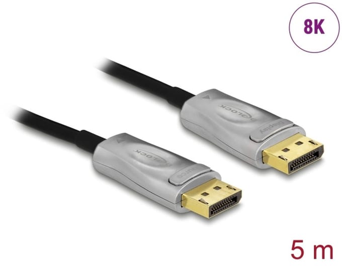 Delock Active Optical Cable DisplayPort 1.4 8K 5 m