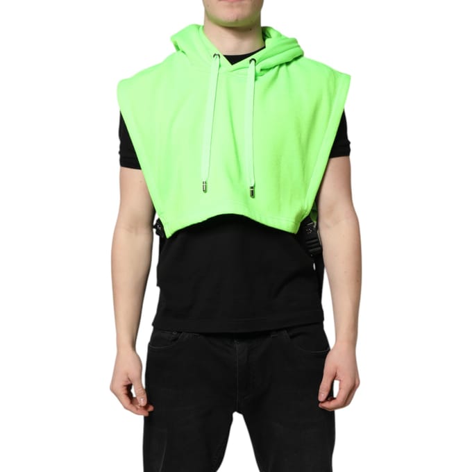 Mouwloze Hoodie Crop Top
