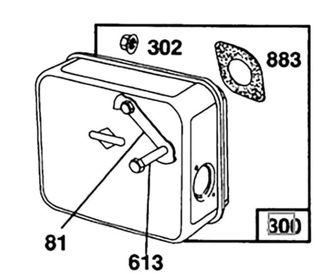 Briggs & stratton uitlaat