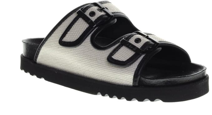 Scholl Juliette Zwart Wit Canvas maat 36