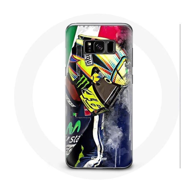 Coque pour Samsung Galaxy S8 plus Valentino Rossi Pilote de vitesse champion