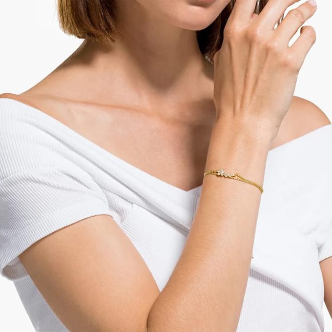 Swarovski Botanisch Armband Damesarmbanden Goud 5535790 Box (Random Color) beige